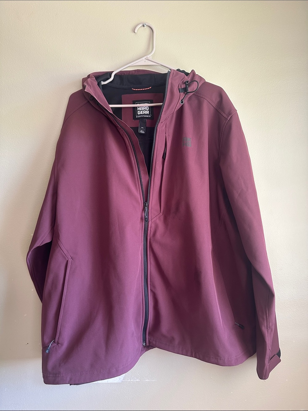 Duluth Trading Co Plum Hooded Utility Jacket Alaskan hard gear